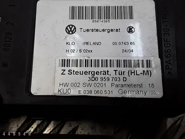 VW Phaeton Fensterheber OEM 3d0959703d image 4