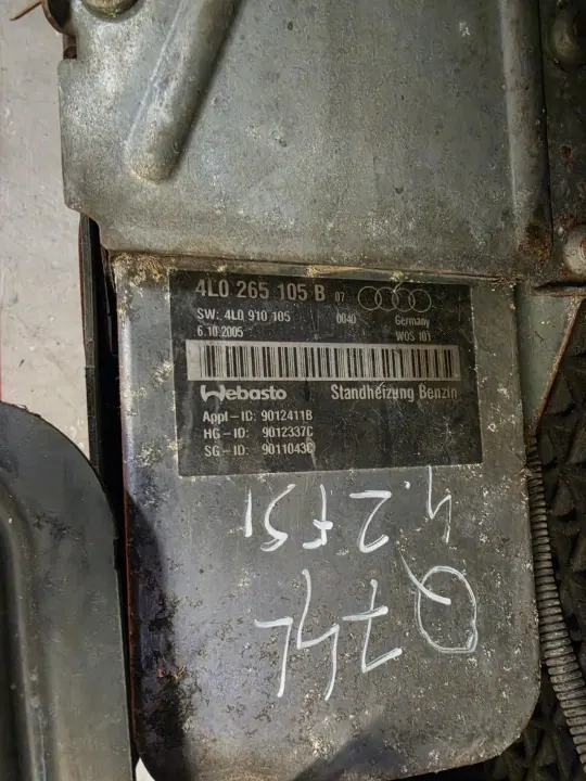 Webasto Audi Q7 4L 4.2 TDI OEM 4L0265105K image 3