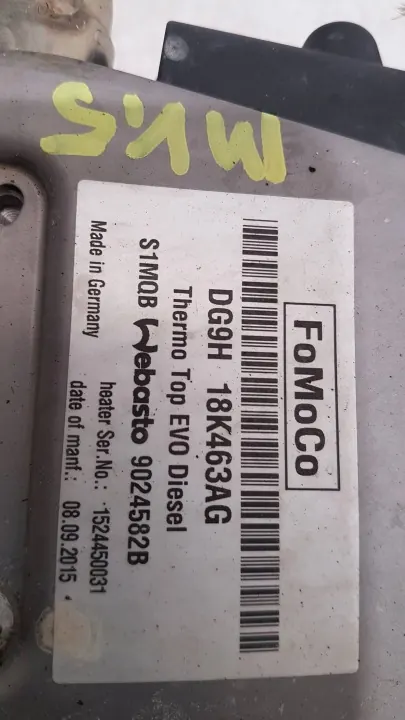 Chauffage stationnaire Webasto Ford Mondeo MK5 OEM DG9H-18K463-AG image 5