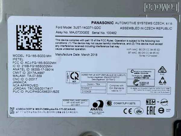 Module mémoire 3U5T-14G371-GDC pour Ford Focus MK4 image 5