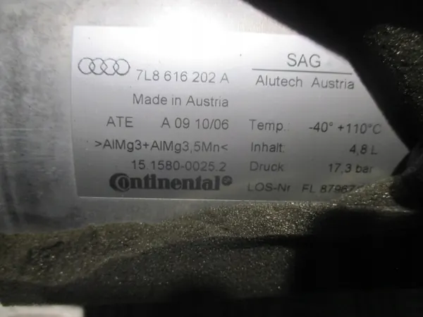 Tanque de ar OEM 7L8616202A para Audi Q7 3.0L Diesel image 4