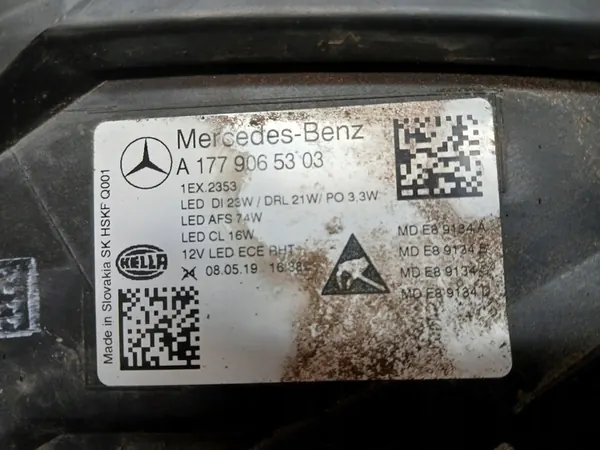 Linker Multibeam LED-koplamp Mercedes A-Klasse W177 image 8