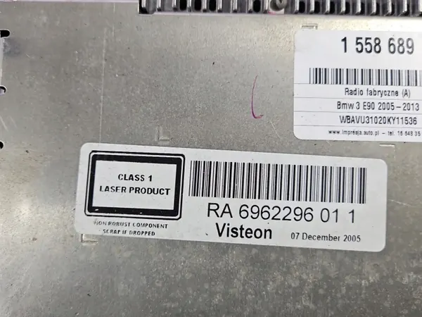 BMW OEM 6962296 Werksradio für E90 - Gebraucht image 10