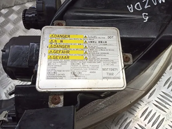 Left Headlight Mazda 5 2.0 P5117L W3T15671 Xenon image 4