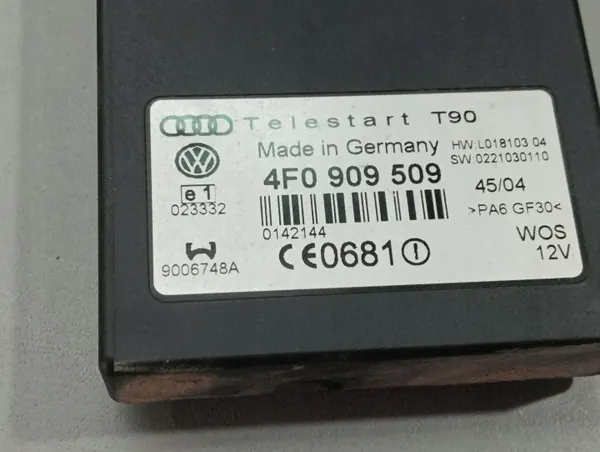 Module de contrôle Webasto OEM 4F0909509 VW Audi image 3