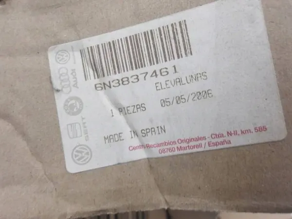 Regulador de janela dianteira esquerda Volkswagen Polo III 6N OEM 6N3837461 image 2