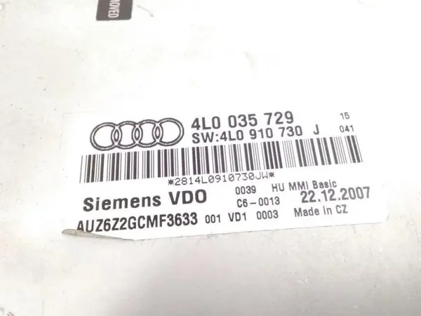Audi OE 4L0035729 Plattenwechsler Gebraucht image 6