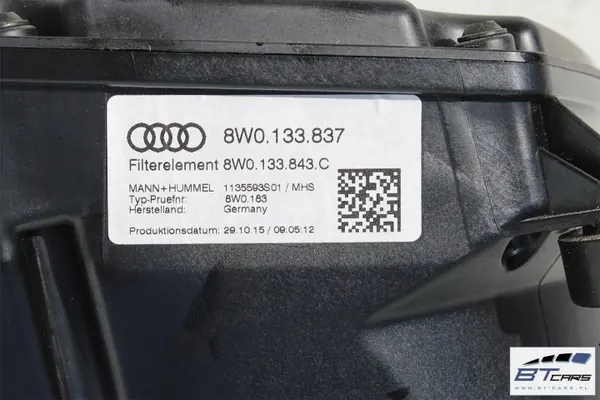 Boîtier Filtre à Air Audi OEM bt-cars-10547 image 4