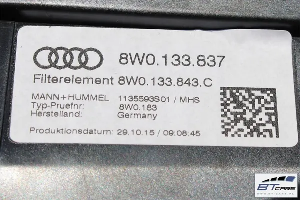 Boîtier Filtre à Air Audi OEM bt-cars-10547 image 7