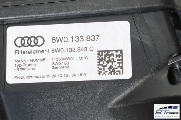 Boîtier Filtre à Air Audi OEM bt-cars-10547 image 9