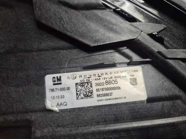 Vasen Full LED Ajovalo Opel Astra K 2015- OEM 39228805 image 7