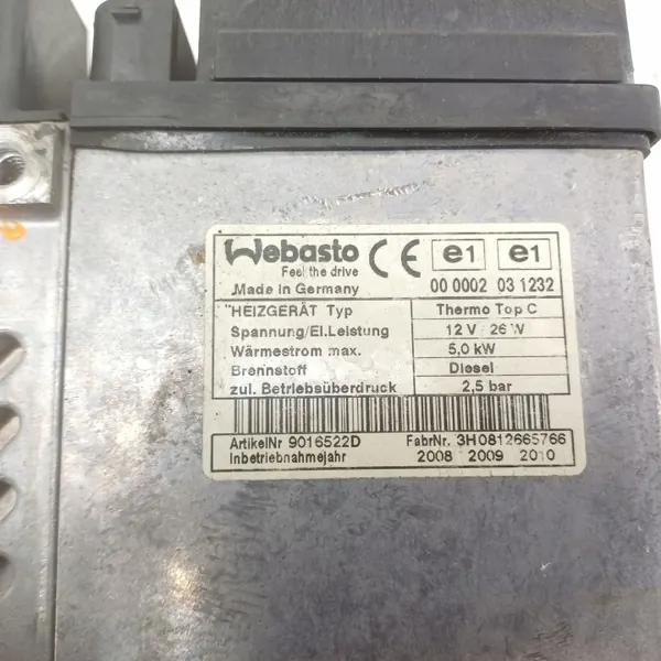 Webasto Värme Audi Q7 OEM 4L0815071F - Begagnad image 4