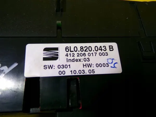 Panel control climatización Seat Ibiza III 6L0820043 DRC111559 image 4