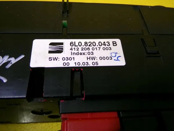 Panel control climatización Seat Ibiza III 6L0820043 DRC111559 image 5