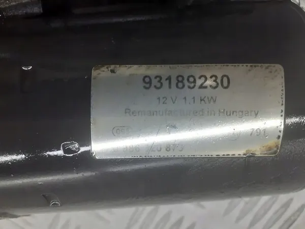 Motor de arranque Opel Agila A 1.2 OEM 93189230 image 4