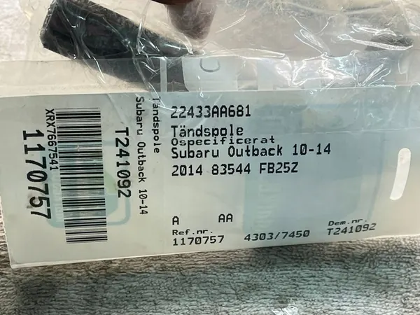 Tändspole för Subaru Legacy Forester 22433AA681 image 4