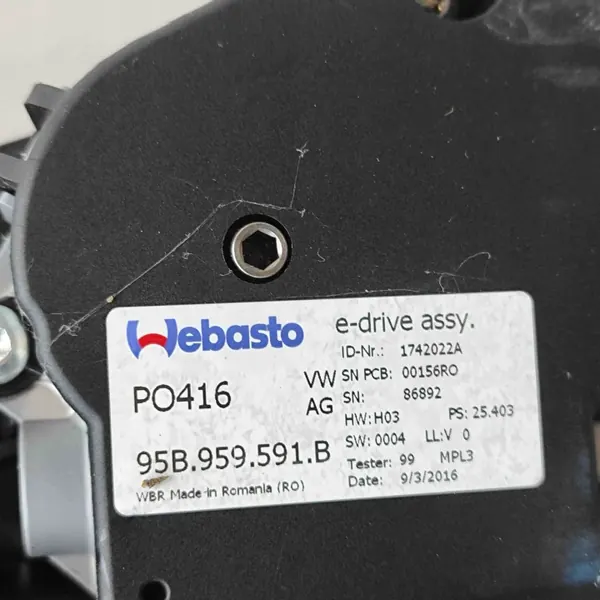 Porsche Macan Panoramatak OEM 95b877041d image 9