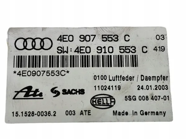 Audi A8 S8 D3 Luftfjädringsmodul OEM 4E0907553C image 4