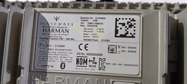 Écran de navigation OEM 670106655 Maserati Levante image 9
