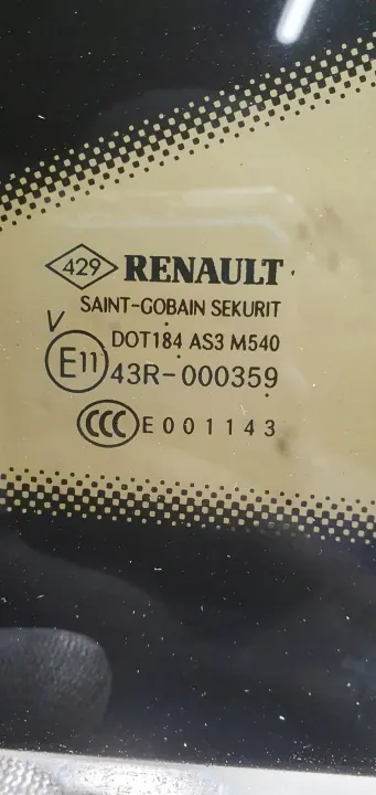 Vidrio lateral derecho trasero OEM SZYBA KAROSERYJNA Renault Talisman image 4