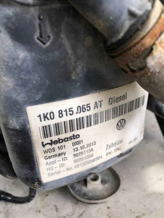 Aquecedor Webasto VW Touran II Caddy 1K0815065AT image 7