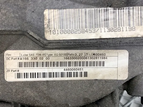 Etudifferentiaali OEM A1663300200 Mercedes W166 3.0 image 7