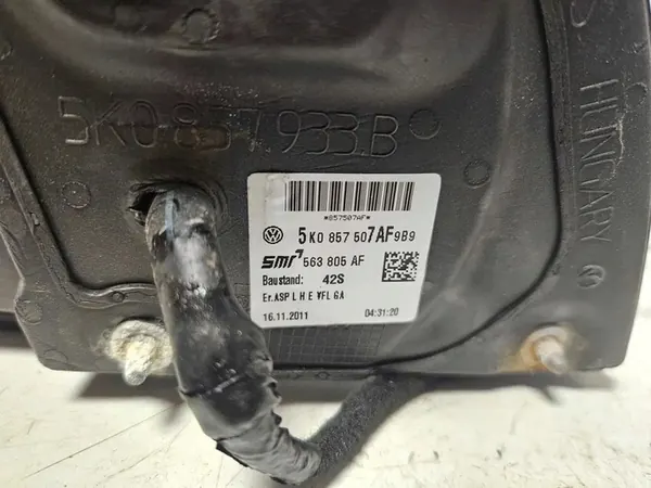 VW GOLF VI HATCHBACK VASEN PEILI LA7W 9 PIN image 5