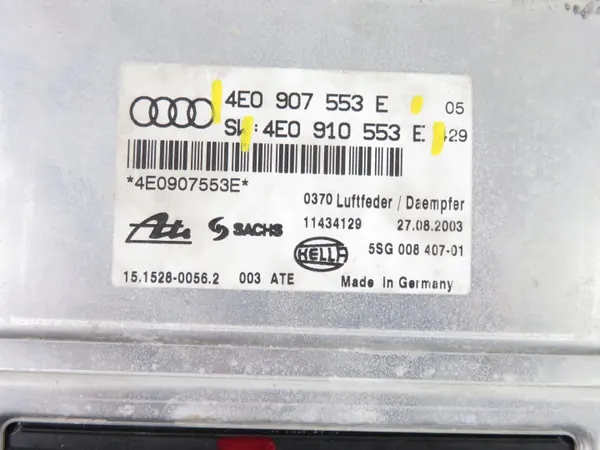 Suspension Control Unit OEM 4E0910553E - Used image 4