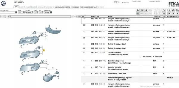 VW POLO FAROL HALÓGENO ESQUERDO FRONTAL 6R0941061C image 5