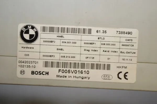 BMW 3 Touring F31 baklucköppnare set OEM 51247269543 image 8