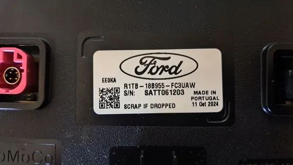 Ford Puma 2024 Radio Nav Monitor OEM R1TB-18B955-FC image 4