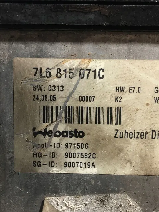 Webasto Verwarming OEM 7L6815071C voor VW Touareg 2.5 TDi image 4