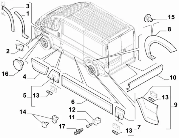 Fast FT90861 Side Trim / Protection, Door Window image 5