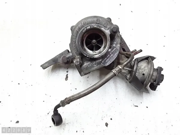 Begagnad Peugeot 407 2000HDI turbokompressor OEM 9654919580 image 2