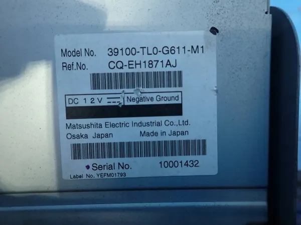 Honda Accord VIII CD-byttare OEM 39100-TL0-G611-M1 image 5