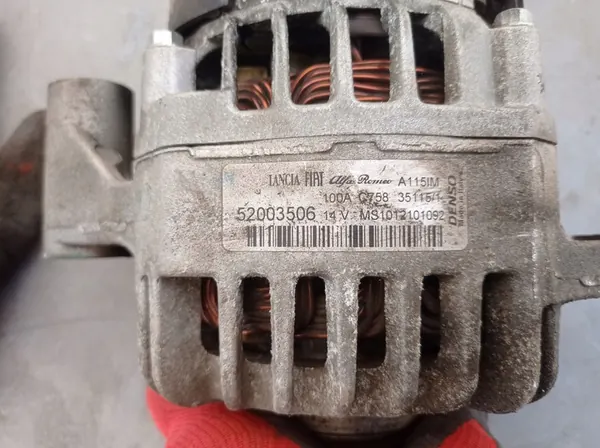 Vaihtovirtageneraattori Fiat Doblo II 2.0 MJet OEM 52003506 image 3