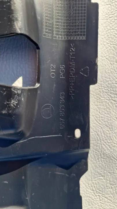 Skoda OE 657853343 Voorste gordelkap - Gebruikt image 3