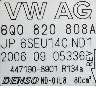 VW OE 6Q0820808A AC Kompressor image 3