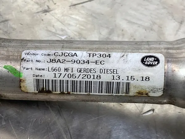 Pescoço de abastecimento Jaguar OEM J8A29034EC - Usado image 4