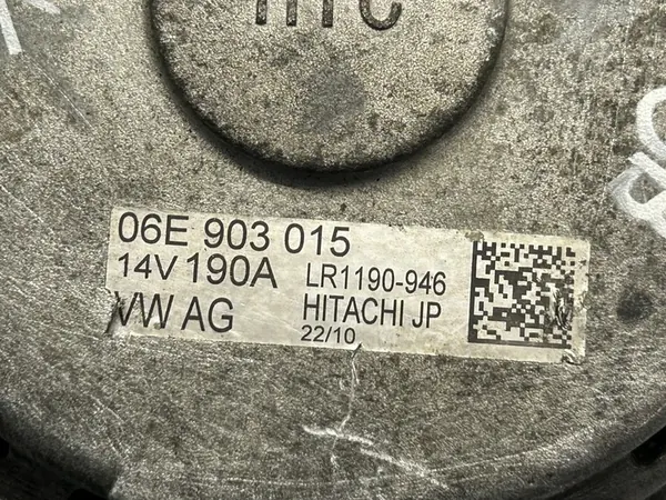 AUDI Q7 3.0 TFSI V6 Vaihtovirtageneraattori 06E903015 image 8
