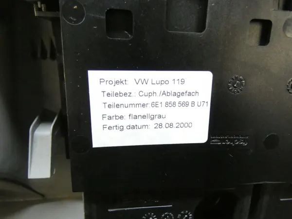 Dryckeshållare OEM 6N0858569B för VW Lupo 98-05 Grå image 8