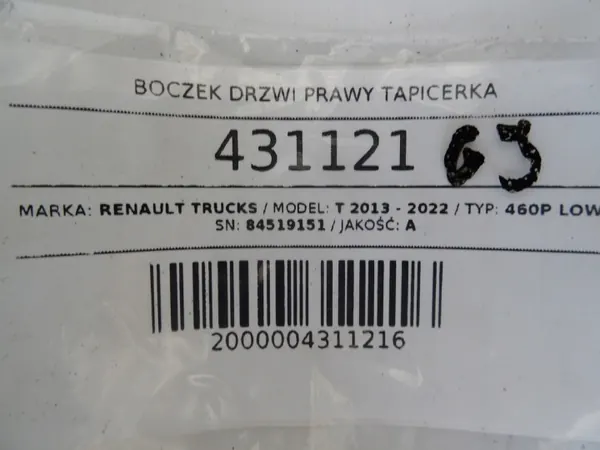 Etuoikea Ovenpaneeli OEM 84519151 Renault Trucks image 9