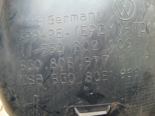 VW GOLF VII Vasemman Etulokasuojan 5G0805977H image 3