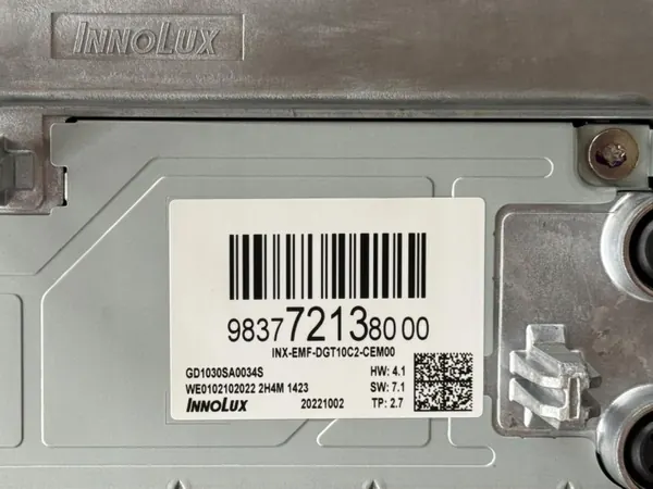 OEM 9837721380 Radio Navigatiescherm voor Opel Grandland X image 6