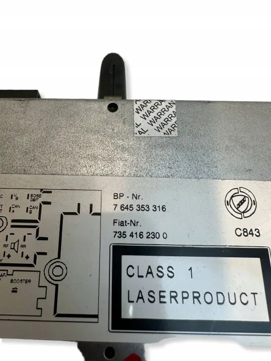 Fiat Grande Punto Multimedia-asema OEM 735416230 image 3