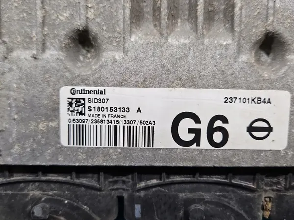 Unidade de controlo motor Nissan Juke I 1.5 dCi K9K OEM 237101KB4A image 3