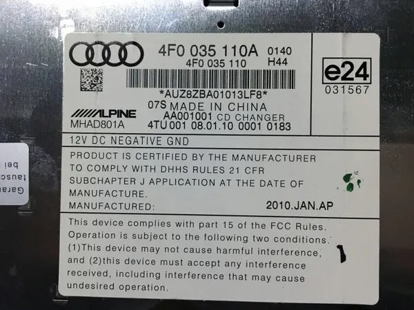 Audi Q7 CD-byttare OEM zmieniarkacd - Begagnad image 3