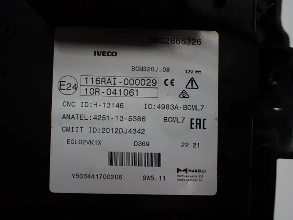 Module BCM OEM 5802865326 pour Iveco Daily VI image 3