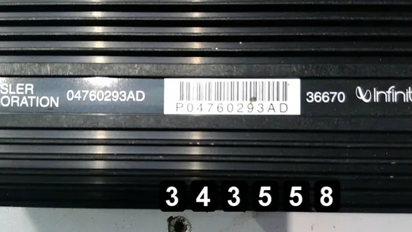 Amplificateur audio OEM AM-343558 pour Chrysler 300M image 3