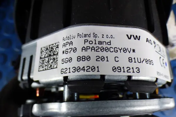 Airbag condutor VW Golf VII OEM 5G0880201C image 3